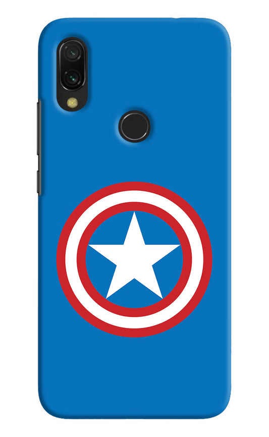 Captain America Logo Redmi Y3 Hard Case Back Cover by Casekaro