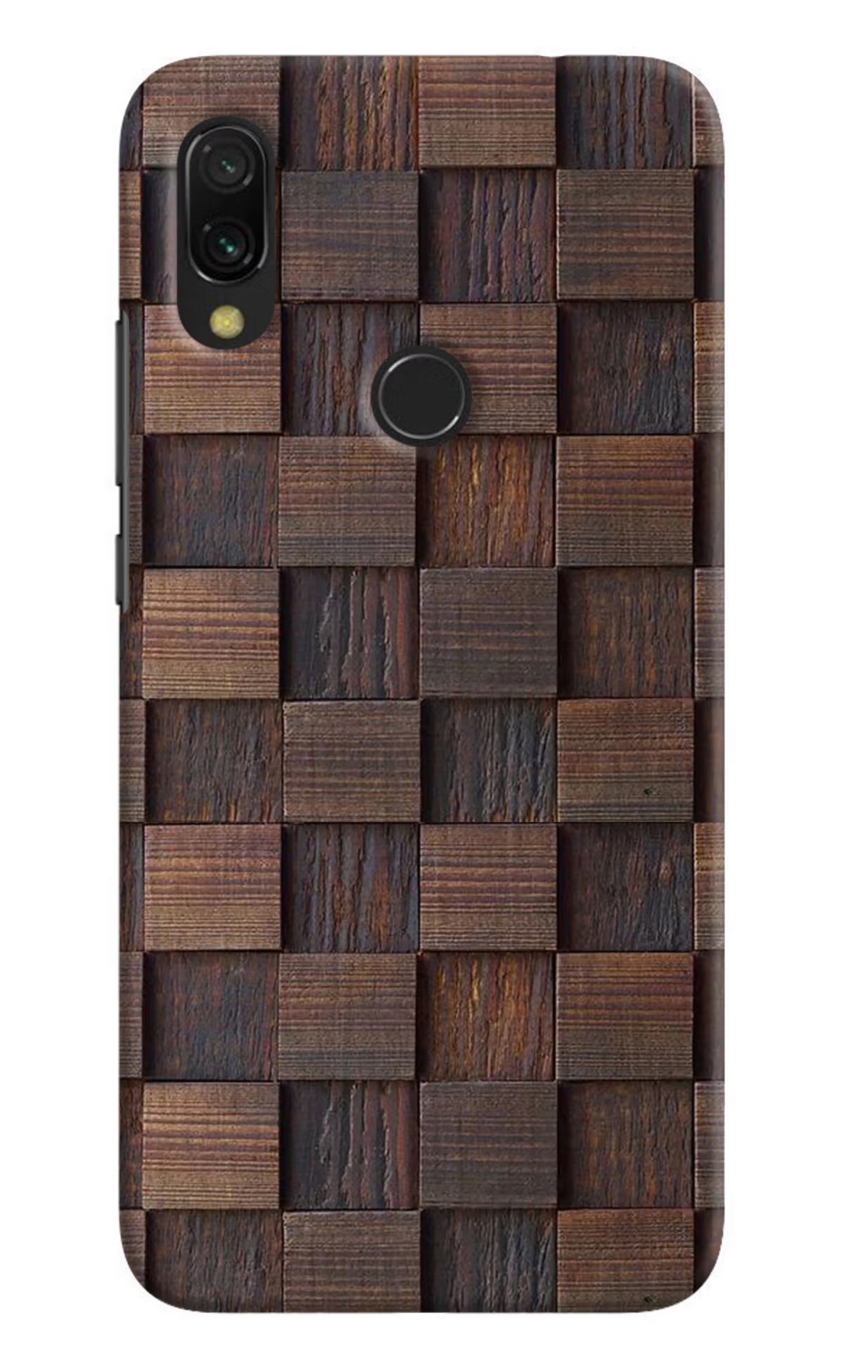 Wooden Cube Design Redmi Y3 Hard Case Back Cover by Casekaro