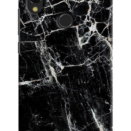 Black Marble Texture Redmi Y3 Hard Case Back Cover by Casekaro