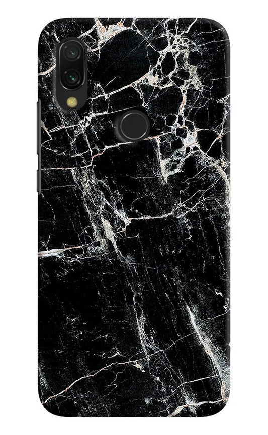 Black Marble Texture Redmi Y3 Hard Case Back Cover by Casekaro