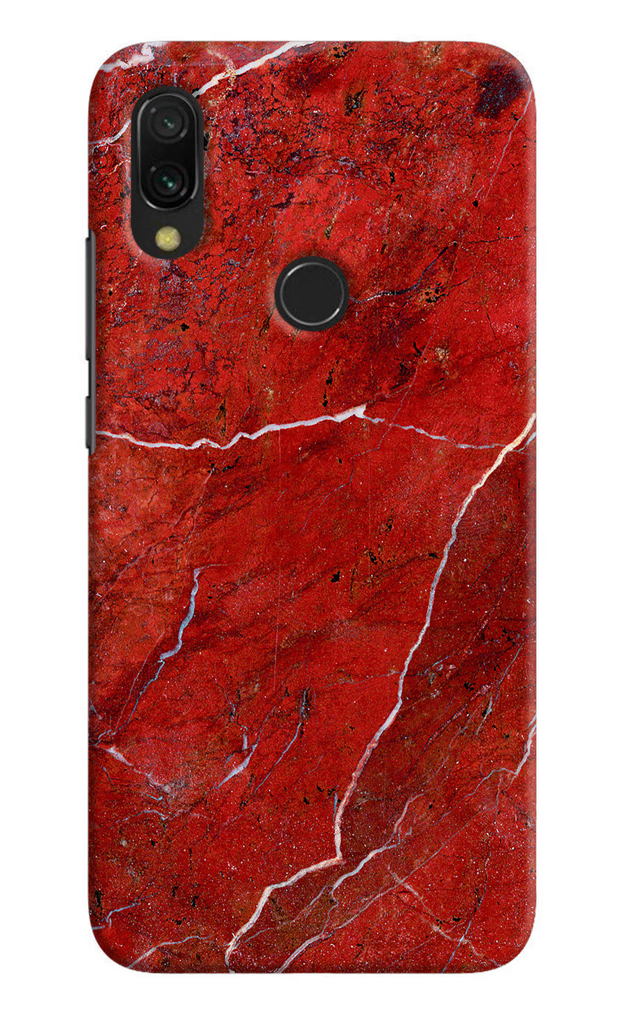 Red Marble Design Redmi Y3 Back Cover, Hard case