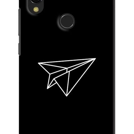 Paper Plane White Redmi Y3 Hard Case Back Cover by Casekaro