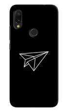 Paper Plane White Redmi Y3 Hard Case Back Cover by Casekaro