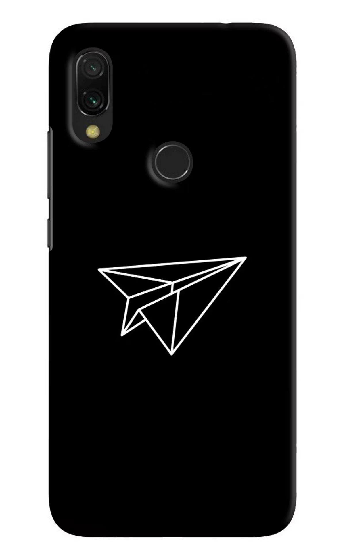 Paper Plane White Redmi Y3 Hard Case Back Cover by Casekaro