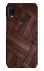 Wooden Texture Design Redmi Y3 Hard Case Back Cover by Casekaro