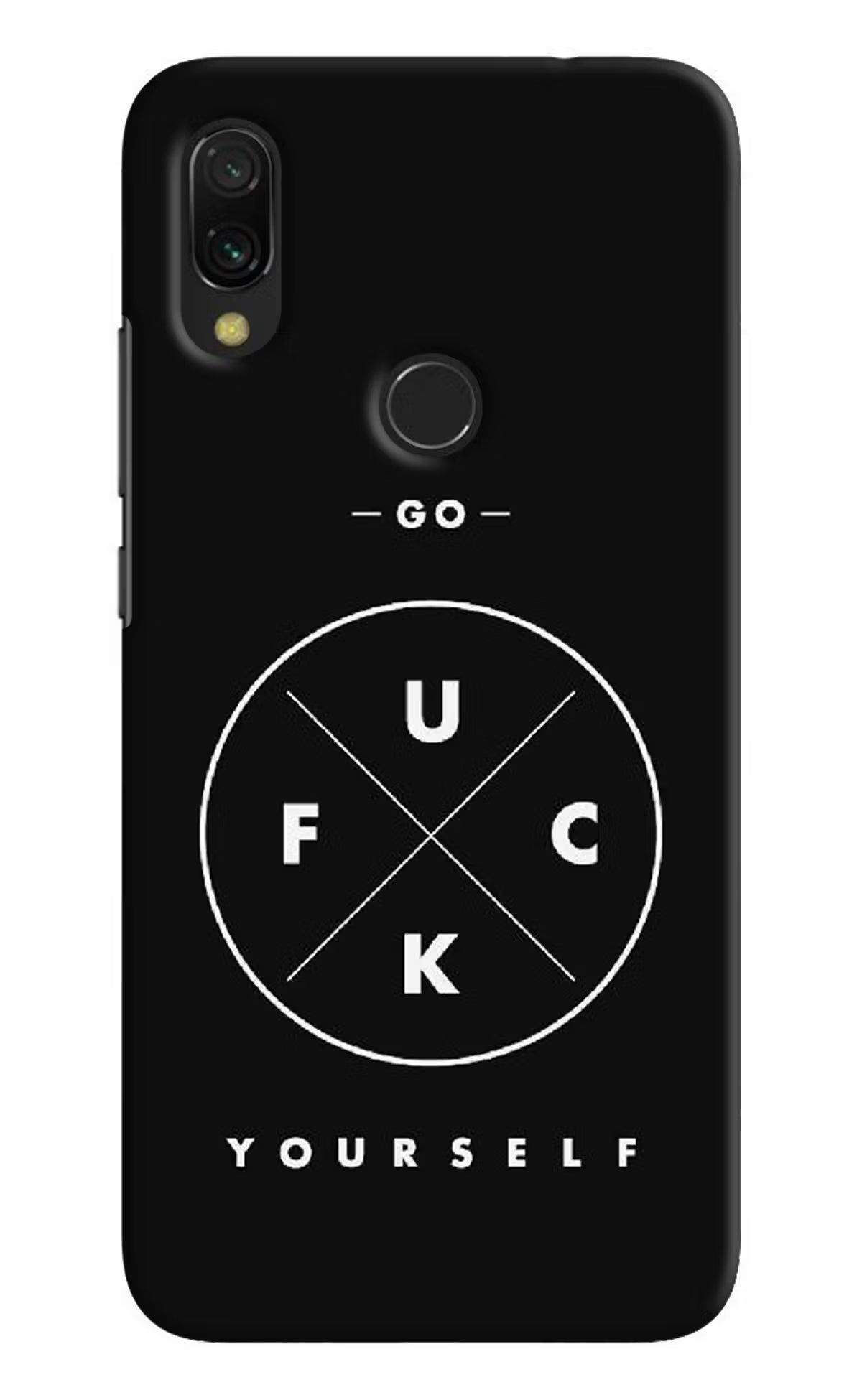 Go Fuck Yourself Redmi Y3 Hard Case Back Cover by Casekaro