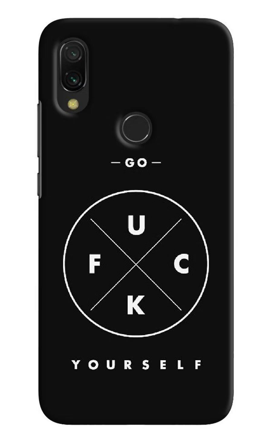 Go Fuck Yourself Redmi Y3 Back Cover, Hard case