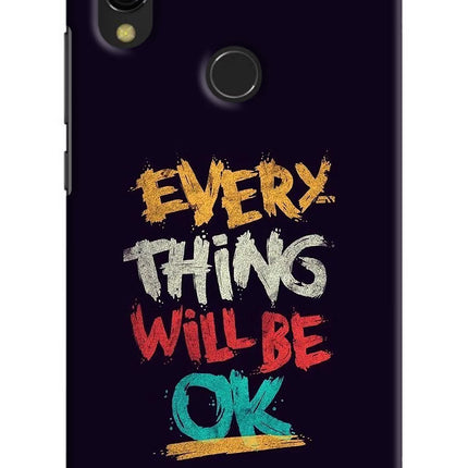 Everything Will Be Ok Redmi Y3 Hard Case Back Cover by Casekaro