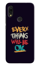 Everything Will Be Ok Redmi Y3 Hard Case Back Cover by Casekaro