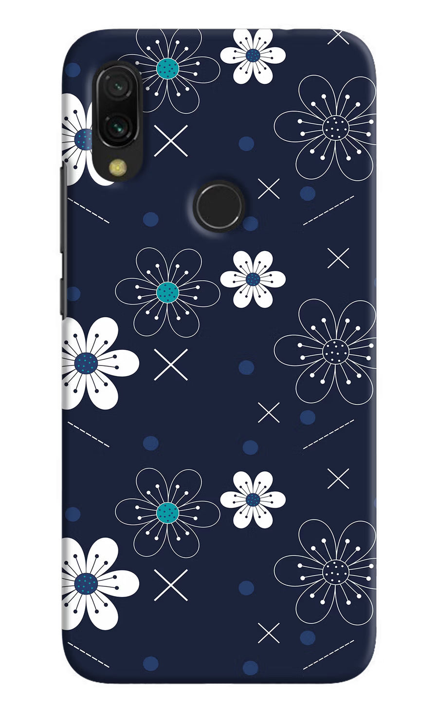 Flowers Redmi Y3 Back Cover, Hard case