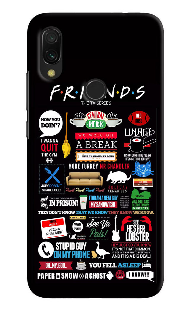 FRIENDS Redmi Y3 Hard Case Back Cover by Casekaro