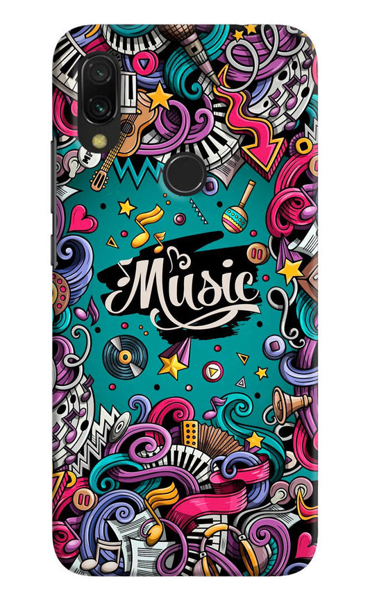 Music Graffiti Redmi Y3 Hard Case Back Cover by Casekaro