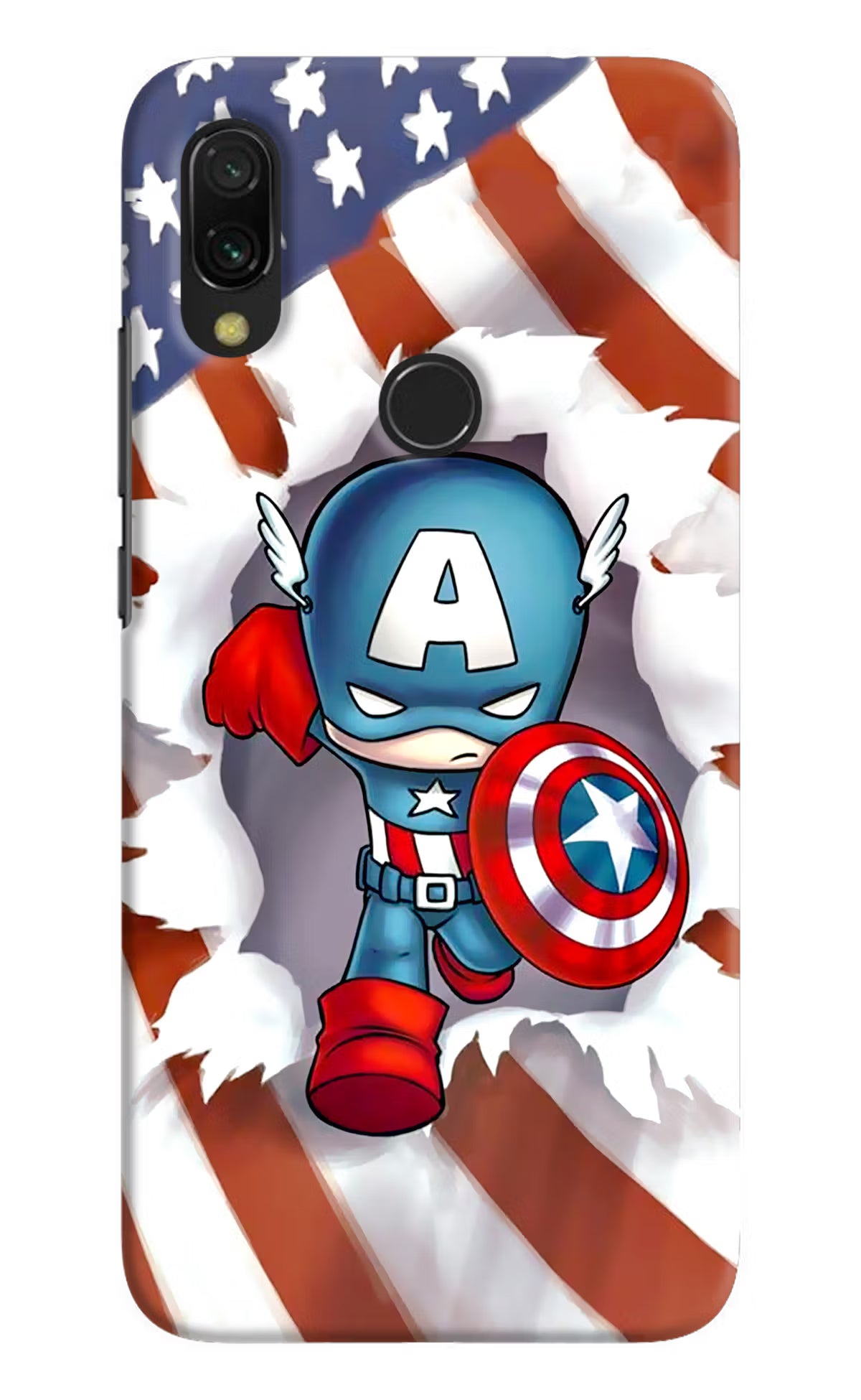 Captain America Redmi Y3 Hard Case Back Cover by Casekaro