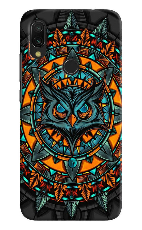 Angry Owl Art Redmi Y3 Back Cover