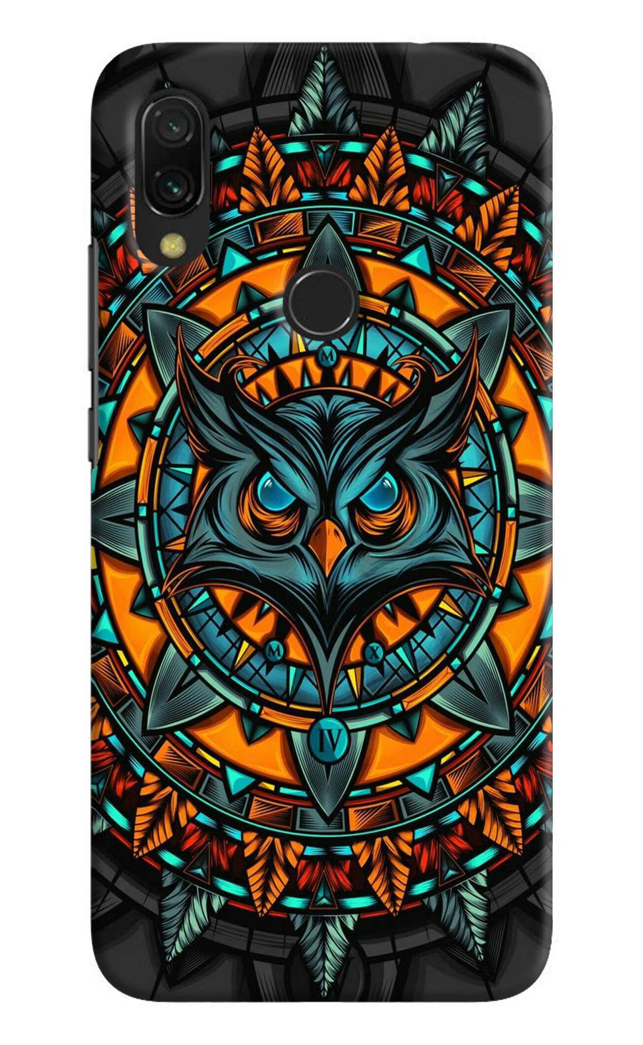 Angry Owl Art Redmi Y3 Back Cover, Hard case