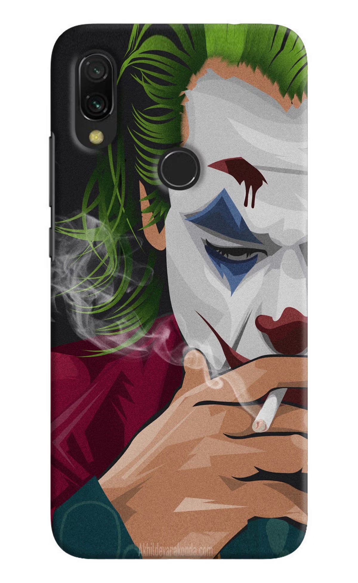 Joker Smoking Redmi Y3 Hard Case Back Cover by Casekaro