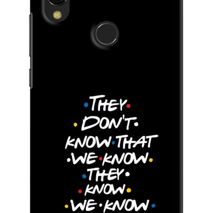 FRIENDS Dialogue Redmi Y3 Hard Case Back Cover by Casekaro