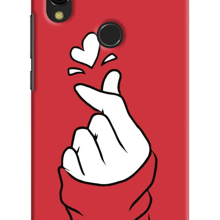 Korean Love Sign Redmi Y3 Hard Case Back Cover by Casekaro