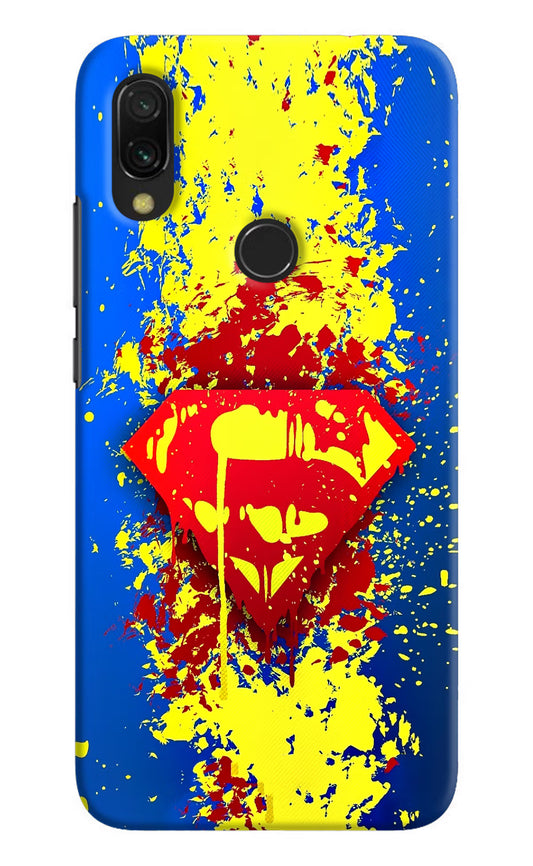Superman logo Redmi Y3 Hard Case Back Cover by Casekaro