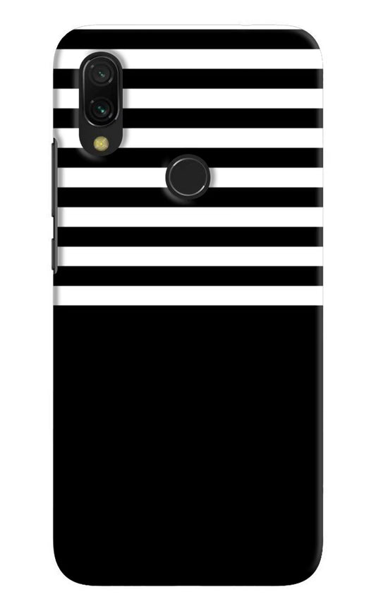Black and White Print Redmi Y3 Hard Case Back Cover by Casekaro