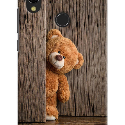 Teddy Wooden Redmi Y3 Hard Case Back Cover by Casekaro