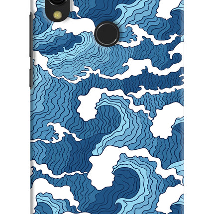 Blue Waves Redmi Y3 Hard Case Back Cover by Casekaro