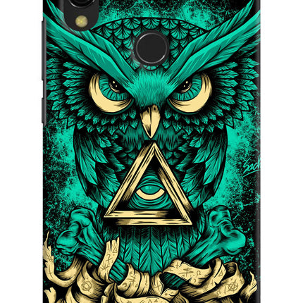 Green Owl Redmi Y3 Hard Case Back Cover by Casekaro