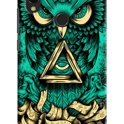 Green Owl Redmi Y3 Hard Case Back Cover by Casekaro