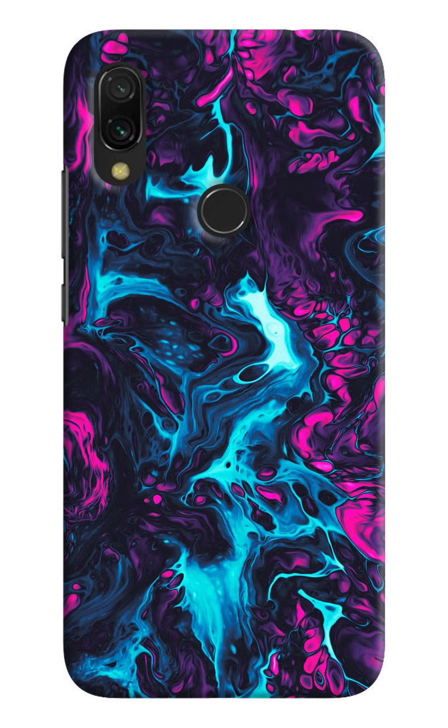 Abstract Redmi Y3 Back Cover, Hard case