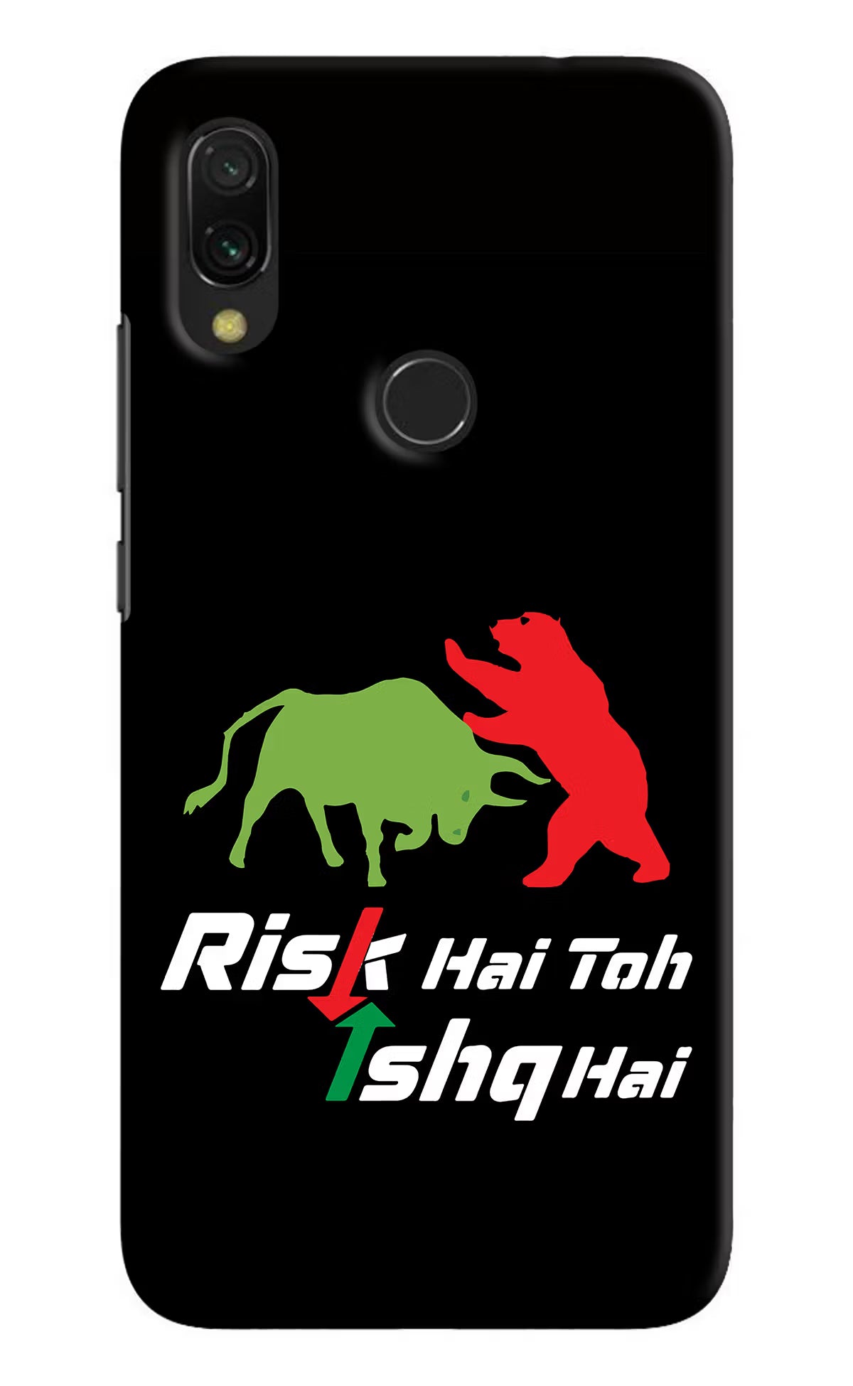 Risk Hai Toh Ishq Hai Redmi Y3 Hard Case Back Cover by Casekaro