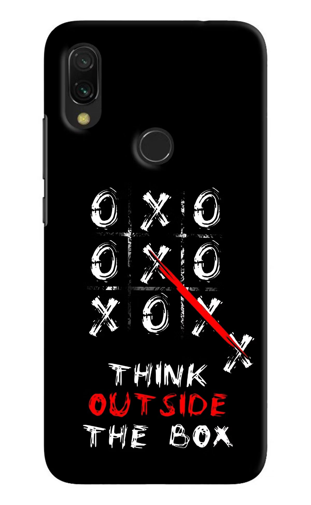 Think out of the BOX Redmi Y3 Hard Case Back Cover by Casekaro