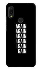 Again Again Gain Redmi Y3 Hard Case Back Cover by Casekaro