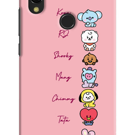 BTS names Redmi Y3 Hard Case Back Cover by Casekaro