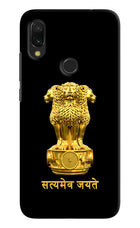 Satyamev Jayate Golden Redmi Y3 Hard Case Back Cover by Casekaro