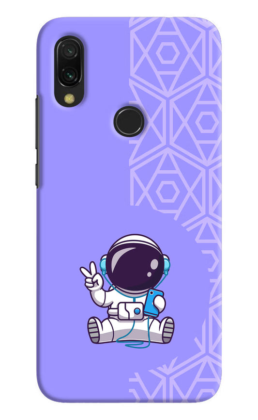Cute Astronaut Chilling Redmi Y3 Hard Case Back Cover by Casekaro