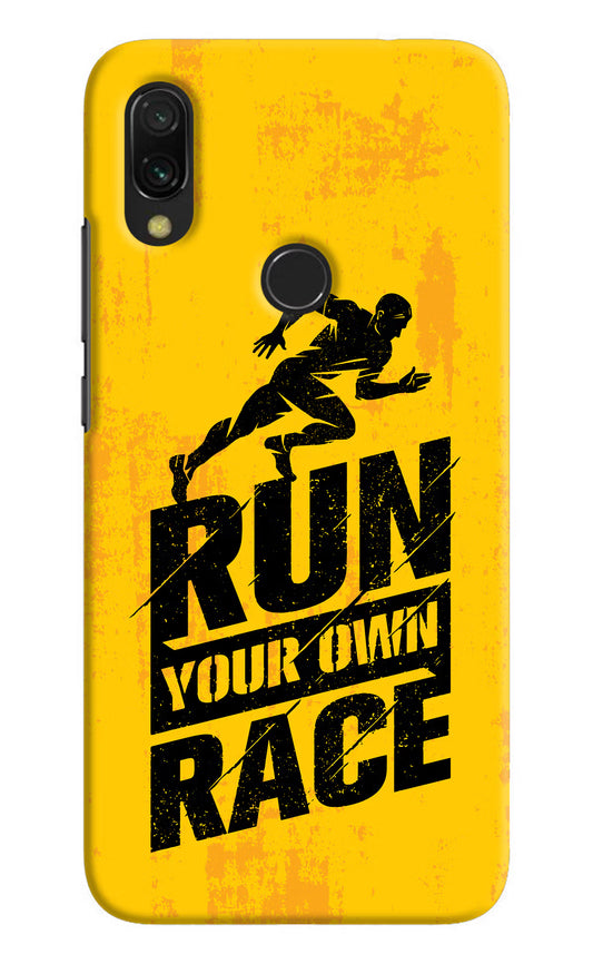 Run Your Own Race Redmi Y3 Hard Case Back Cover by Casekaro