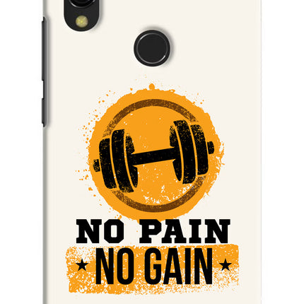 No Pain No Gain Redmi Y3 Hard Case Back Cover by Casekaro