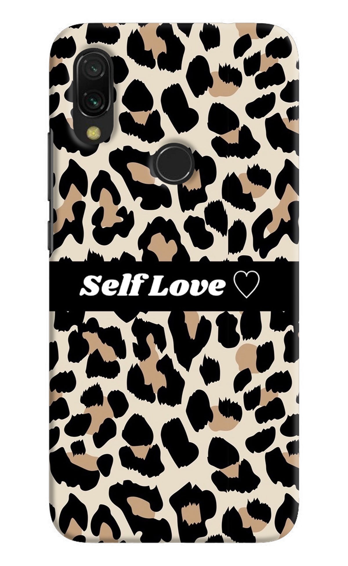 Leopard Print Self Love Redmi Y3 Back Cover