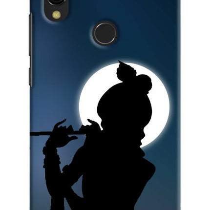 Shri Krishna Silhouette Redmi Y3 Hard Case Back Cover by Casekaro