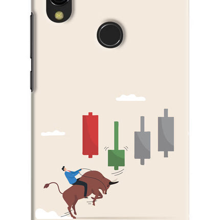 Bull Trading Momentum Redmi Y3 Hard Case Back Cover by Casekaro