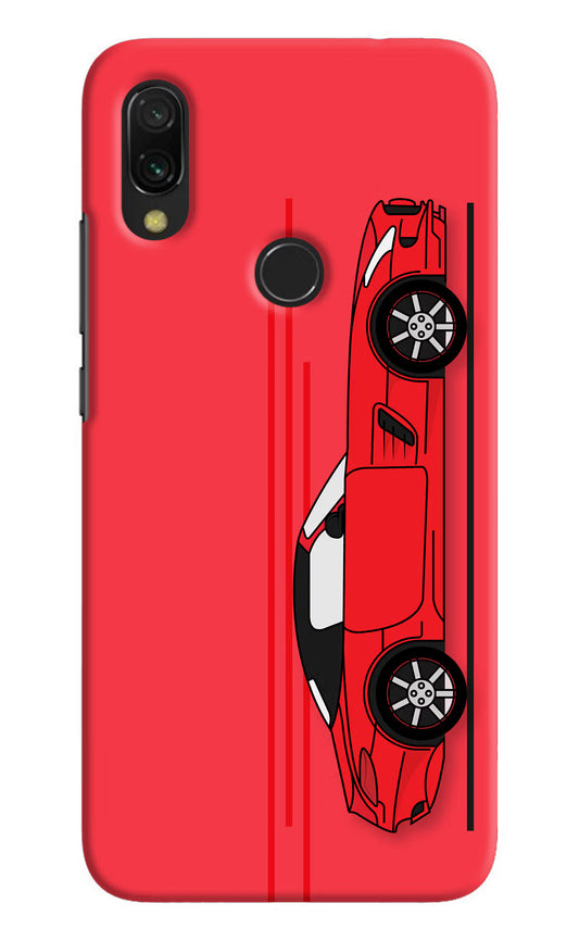 Red Velocity Redmi Y3 Hard Case Back Cover by Casekaro