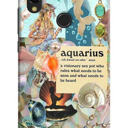 Aquarius Zodiac Redmi Y3 Hard Case Back Cover by Casekaro