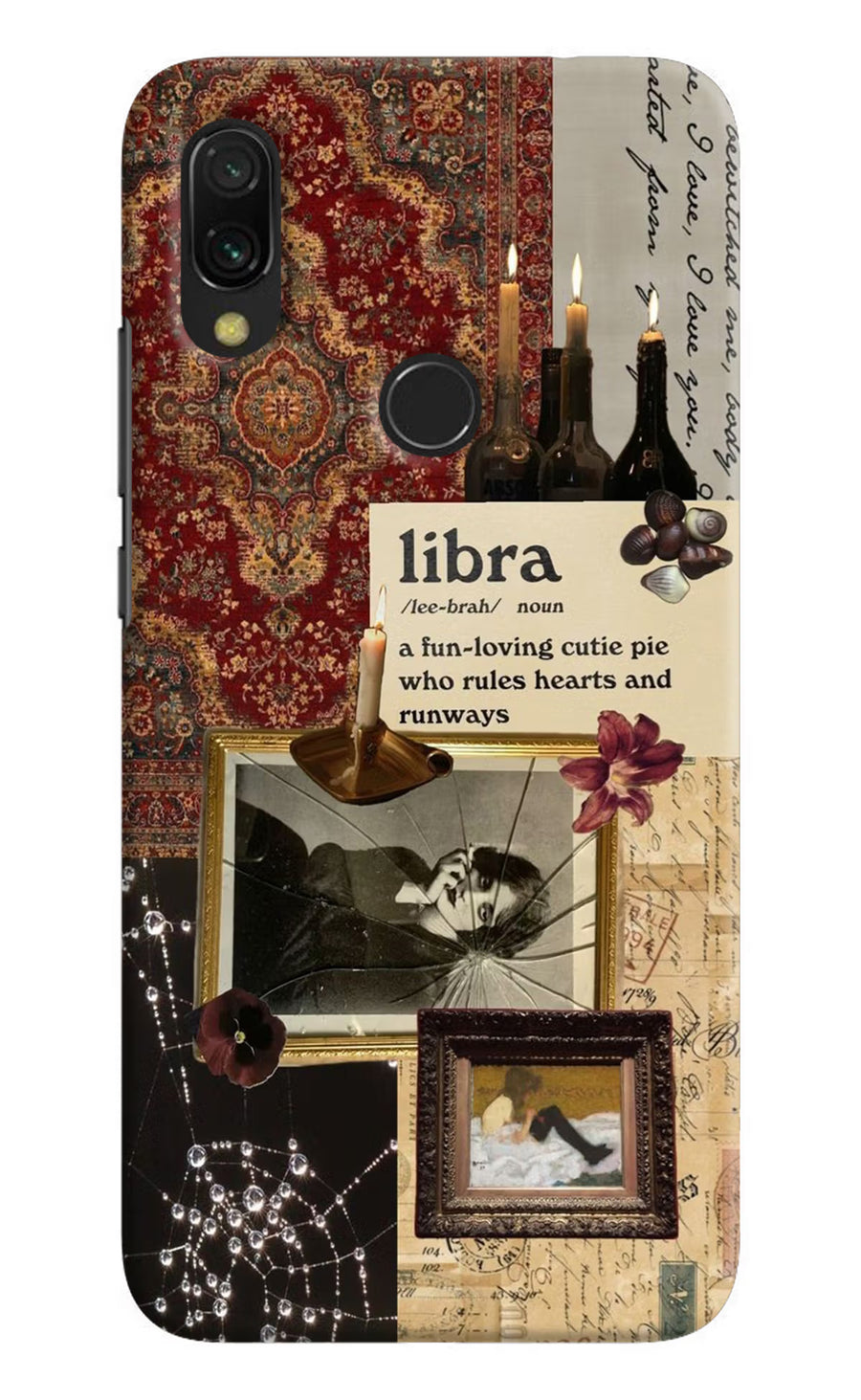 Libra Zodiac Redmi Y3 Back Cover, Hard case