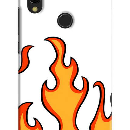 Fired Up – White Redmi Y3 Hard Case Back Cover by Casekaro