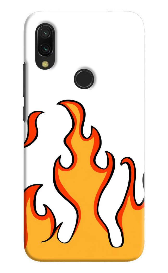 Fired Up – White Redmi Y3 Hard Case Back Cover by Casekaro
