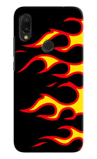 Side Sweep Flames Redmi Y3 Hard Case Back Cover by Casekaro
