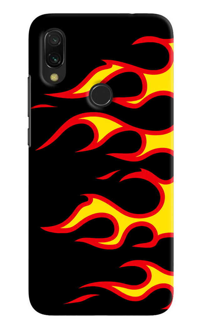 Side Sweep Flames Redmi Y3 Hard Case Back Cover by Casekaro