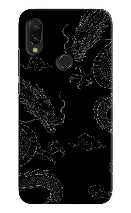 Twin Dragons Redmi Y3 Hard Case Back Cover by Casekaro