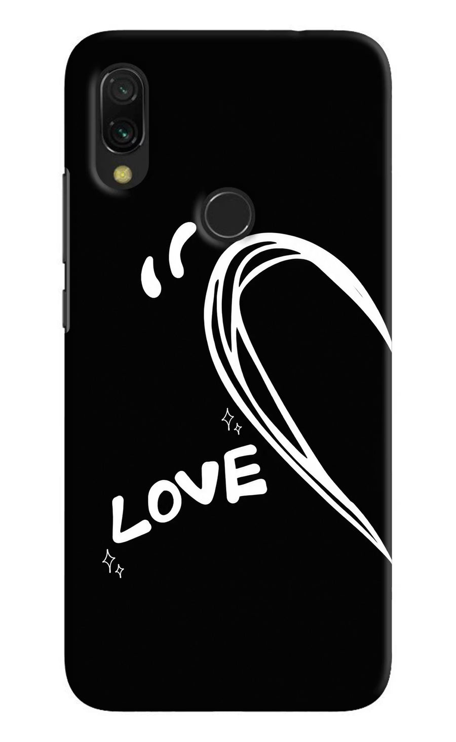 Love Line Redmi Y3 Back Cover, Hard case
