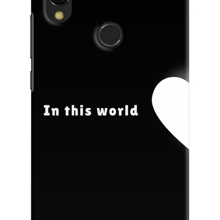 This World Redmi Y3 Hard Case Back Cover by Casekaro